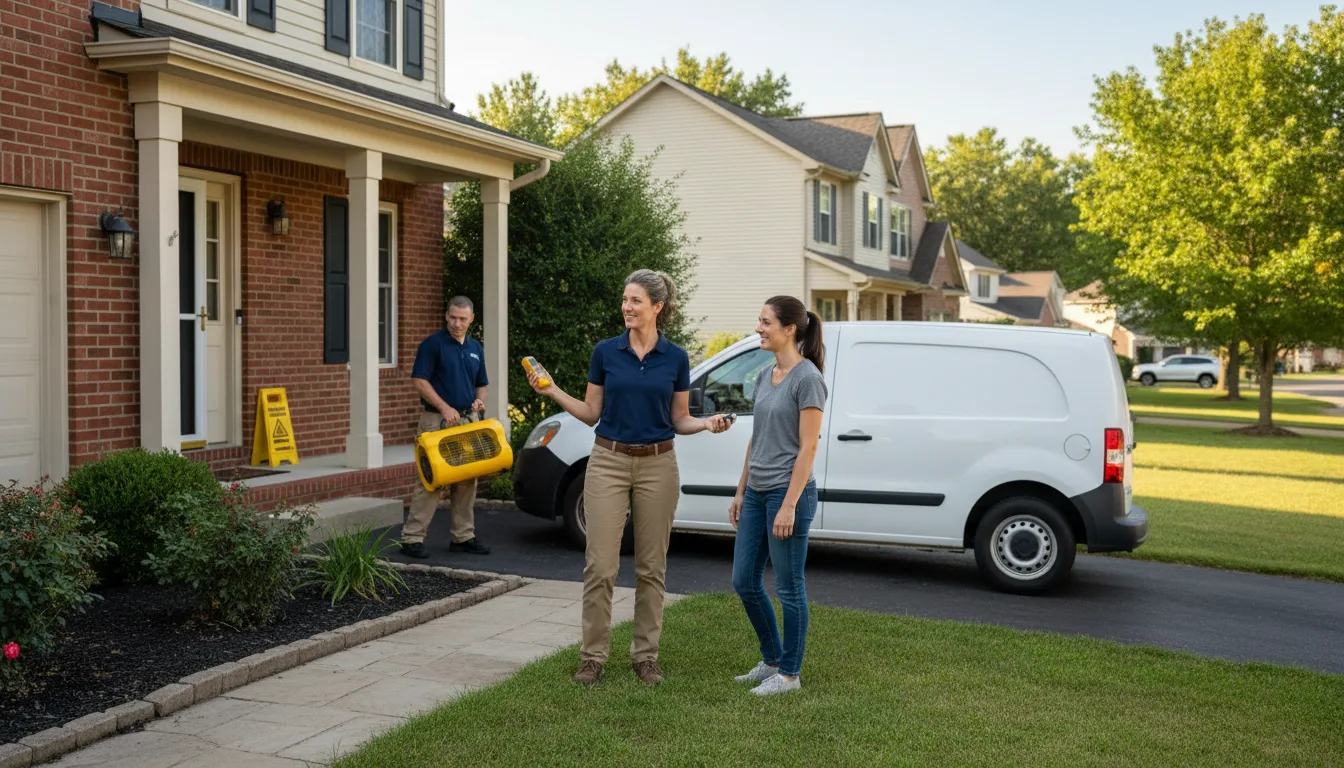 Residential water damage restoration in Laporte, CO